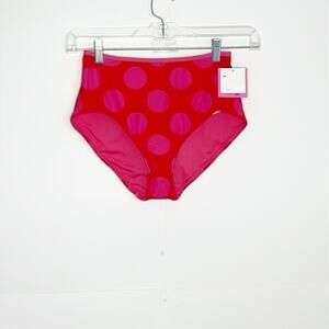 Womens Kate Spade Polka Dot Bikini Bottom Size Medium